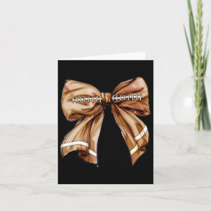 Coquette Bow Pumpkin American Footll Erntedank Karte