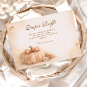 Coquette Bow Pumpkin Fall Diapper Raffle Begleitkarte