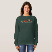 Coquette Bow Pumpkin Fall Erntedank Sweatshirt (Vorne ganz)