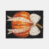 Coquette Bow Pumpkin Saison Herbst Y'all Fleecedecke (Vorderseite (Horizontal))