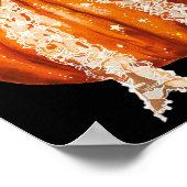 Coquette Bow Pumpkin Saison Herbst Y'all Poster (Ecke)