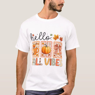 Coquette Bow Pumpkin Season Erntedank Hallo T-Shirt