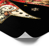 Coquette Bow Reindeer Santa Snowman Weihnachten We Poster (Ecke)