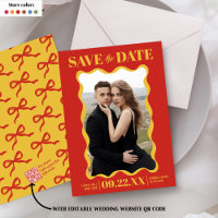 Coquette Bow Retro Wedding Foto