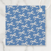 Coquette Bow Retro Wedding Geschenkanhänger (Rückseite)