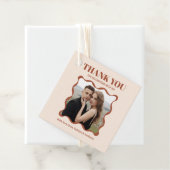 Coquette Bow Retro Wedding Geschenkanhänger (Beispiel)