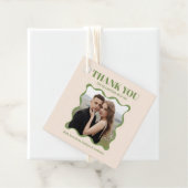 Coquette Bow Retro Wedding Geschenkanhänger (Beispiel)