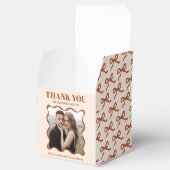 Coquette Bow Retro Wedding Geschenkschachtel (Geöffnet)