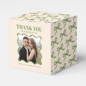 Coquette Bow Retro Wedding Geschenkschachtel (Vorderseite)