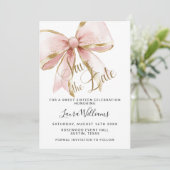 Coquette Bow Save The Date Sweet Sixteen Einladung (Stehend Vorderseite)