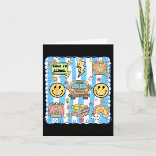 Coquette Bow School Bus Funny Back To School Lehre Karte