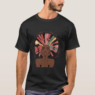 Coquette Bow schwarze Geschichte Monat Afroamerika T-Shirt