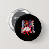 Coquette Bow Sell Game Day Mama Mama Girls Kind Button (Vorne & Hinten)