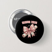 Coquette Bow Senior 2025 Abschluss Long Sleeve Button (Vorne & Hinten)