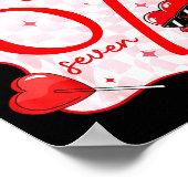 Coquette Bow Six Seven 67 Meme Dabbing Heart Valen Poster (Ecke)