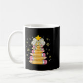 Coquette Bow Snowflake Weihnachten Weihnachten Wei Kaffeetasse (Links)