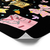 Coquette Bow Sonographin Osterfeier Ultrasound Tec Poster (Ecke)