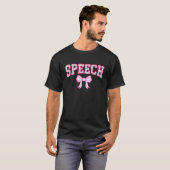 Coquette Bow Speech Pathologe SLP Aesth T-Shirt (Vorne ganz)