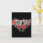 Coquette Bow Stethoscope Nurse Merry Christmas Xma Karte (Gelbe Blume)