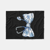 Coquette Bow Stethoscope Nurse Weihnachten Weihnac Fleecedecke (Vorderseite (Horizontal))