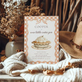 Coquette Bow Süsse Pie 1. Geburtstag Einladung