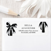 Coquette Bow & Tassel Graduation Return Address (Insitu)