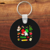 Coquette Bow Team Tk Christmas Transitional Kinder Schlüsselanhänger (Vorderseite)