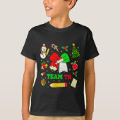 Coquette Bow Team Tk Christmas Transitional Kinder T-Shirt (Vorderseite)