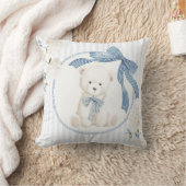 Coquette Bow Teddy Bear Baby Boy Nursery Kissen (Decke)