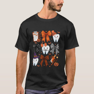 Coquette Bow Teeth Dentist Squad Zahnärztin T-Shirt