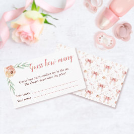 Coquette Bow und Florals raten wie viele Karten