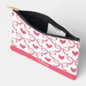 Coquette Bow und Heart Accessory Bag Zubehörtasche (Offen)