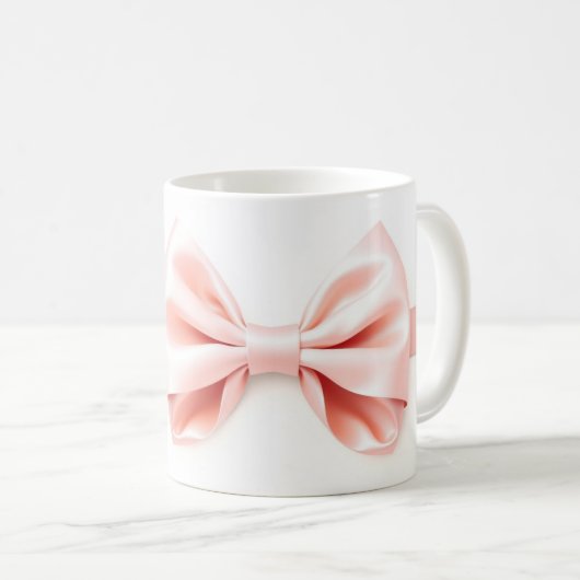 Coquette Bow Valentine Personalized Kaffeetasse (VorderseiteRechts)