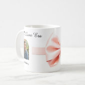 Coquette Bow Valentine Personalized Kaffeetasse (Vorderseite Links)