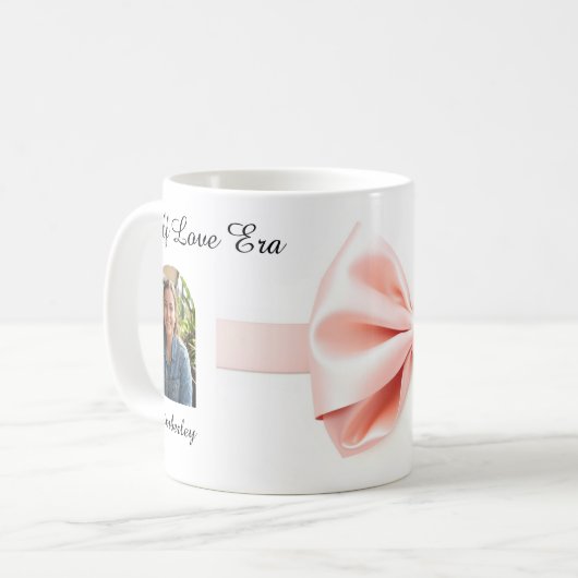 Coquette Bow Valentine Personalized Kaffeetasse (Vorderseite Links)