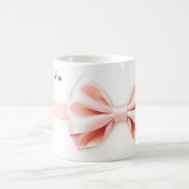 Coquette Bow Valentine Personalized Kaffeetasse (Mittel)