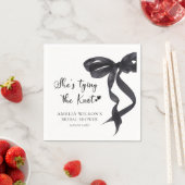 Coquette Bow verbindet das Brautparty des Knotens Serviette (Beispiel)