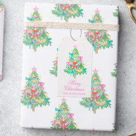 Coquette Bow Weihnachtsbaum Umschließung Geschenkanhänger