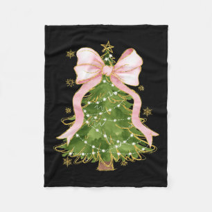 Coquette Bow Weihnachtsbaum Weihnachten Weihnachte Fleecedecke