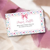 Coquette Bow Wildblumen Blumenmuster-Windelkreuz-K Begleitkarte