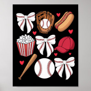 Coquette Bow Women Girls Verkaufen Cheer Mama Mama Poster