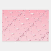 Coquette Bow Wrapping Paper Geschenkpapier Set (Vorderseite 3)