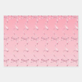 Coquette Bow Wrapping Paper Geschenkpapier Set (Vorderseite)