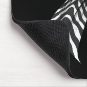 Coquette Bow Zebra Skin Muster Niedlich Halloween  Mousepad (Ecke)