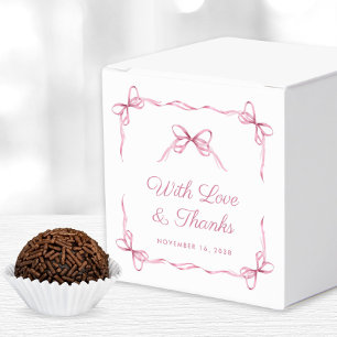 Coquette Bows Baby Girl Dusche Vielen Dank Geschenkschachtel