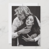 Coquette Bows Blue Wedding Einladung (Rückseite)