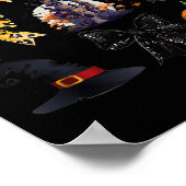 Coquette Bows Ghost Pumpkin Hexe Spooky Season Ha Poster (Ecke)