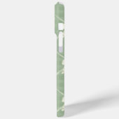  Coquette Bows Gingham Monogram Cream Sage Green Case-Mate iPhone Hülle (Rückseite / Links)