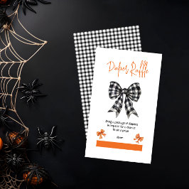 Coquette Bows Halloween Kinderdusche Windelwulst W Begleitkarte