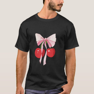 Coquette Bows mit Kirschen Niedlich Coquette Girl T-Shirt